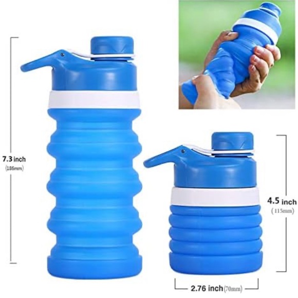 Silicone Collapsible Water Bottle - Picture 4 of 5